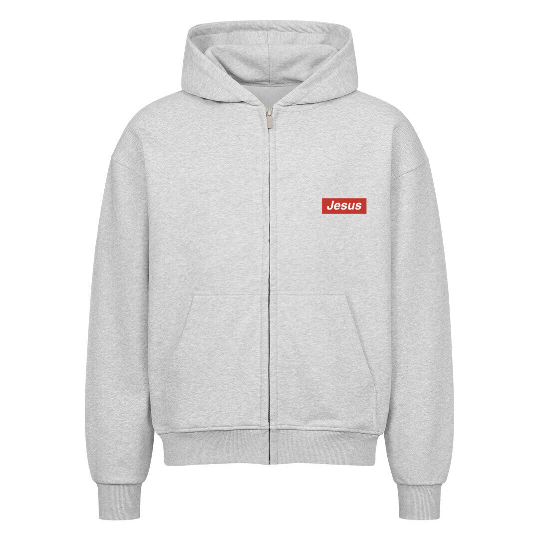 Jesus x Supreme Oversized Zipper Hoodie