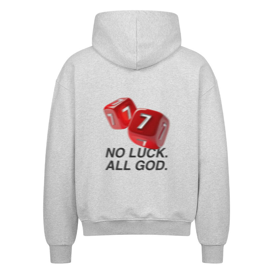 No luck all Good Cube Oversized Zipper Hoodie