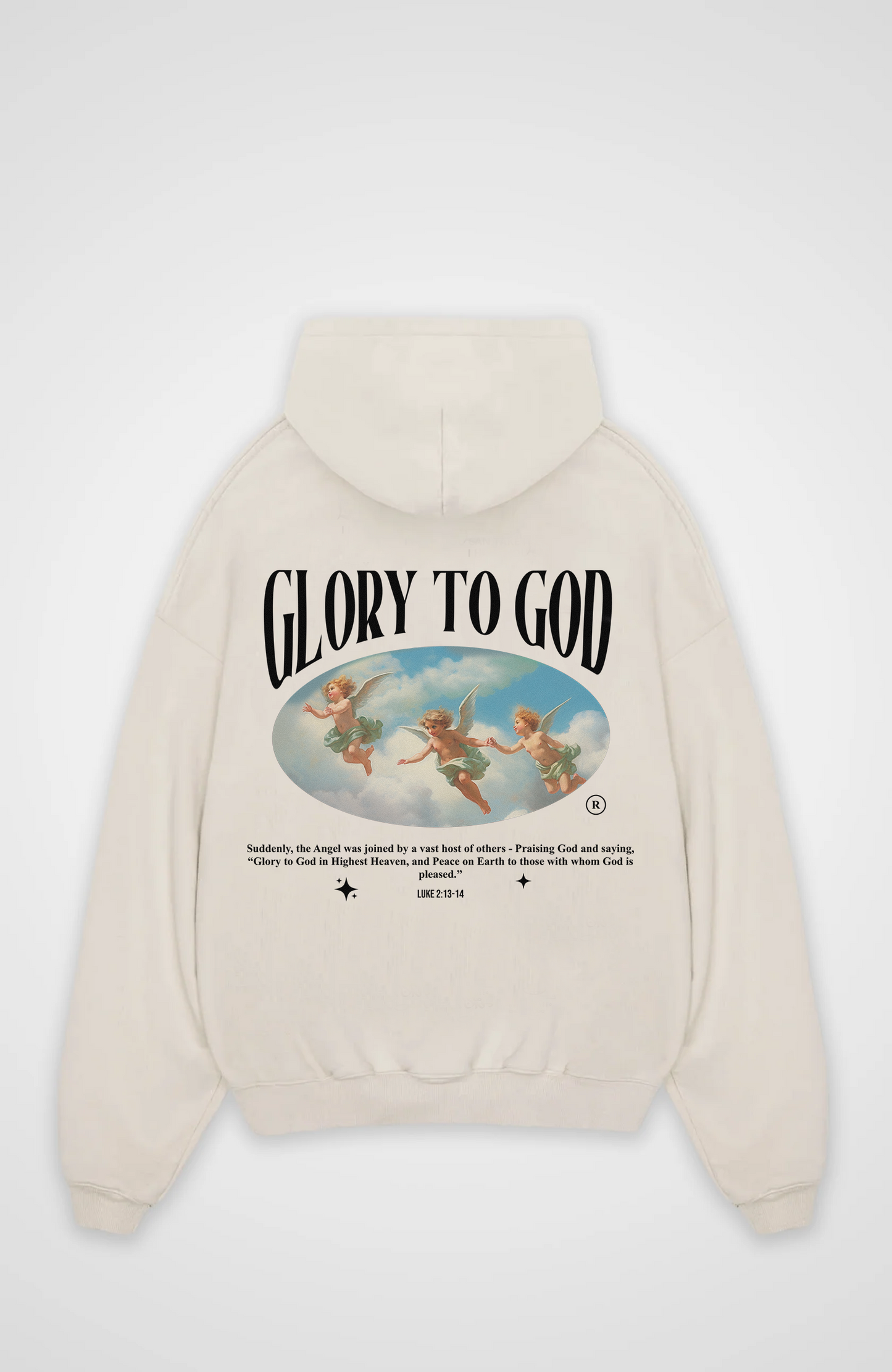Glory to God Engel Oversized Hoodie