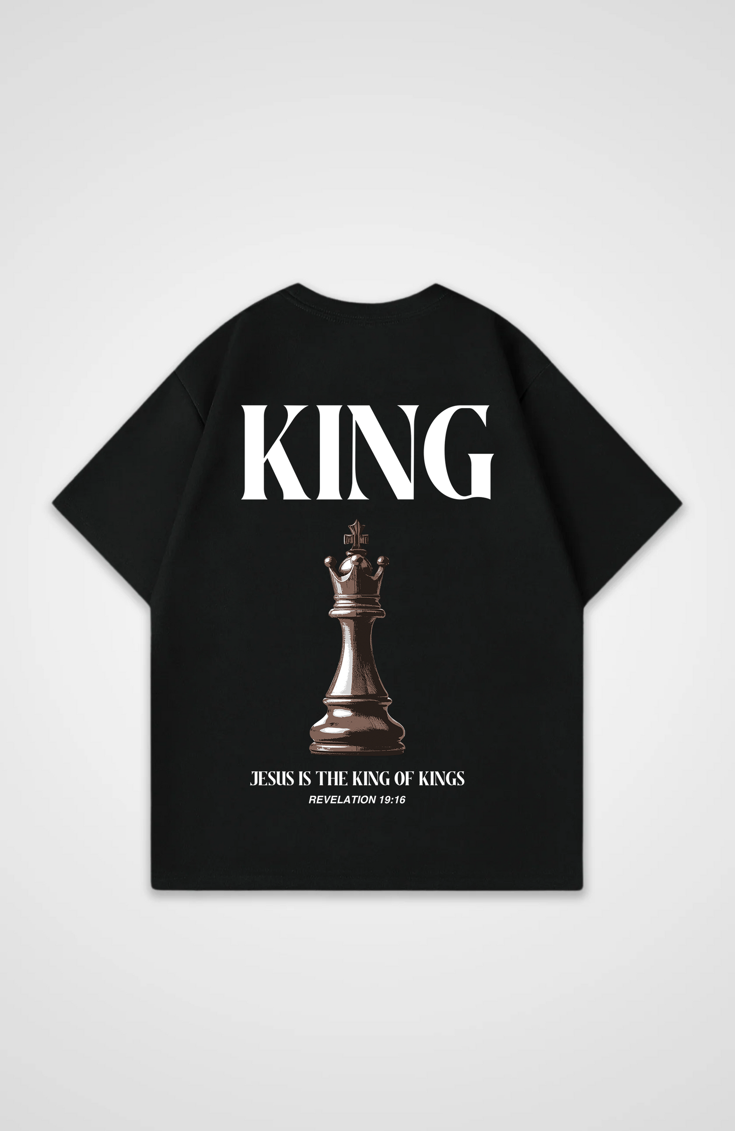 Jesus is King chess edition Oversized Shirt