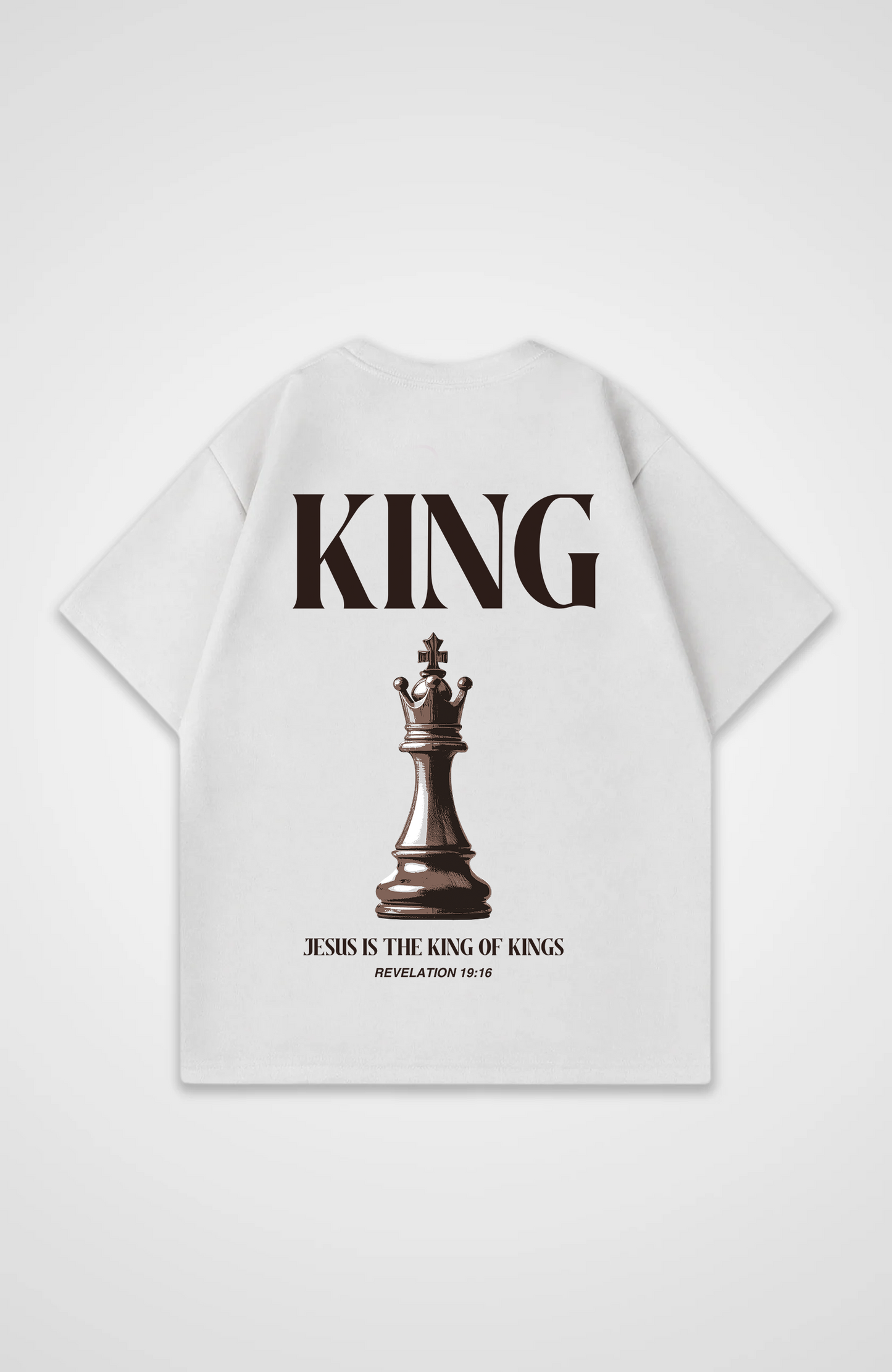 Jesus is King chess edition Oversized Shirt