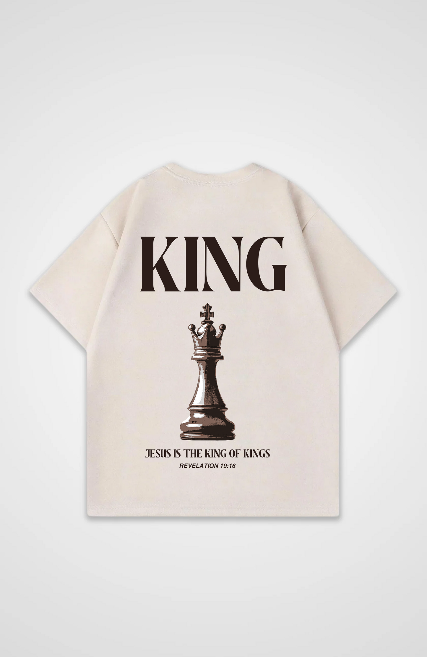 Jesus is King chess edition Oversized Shirt