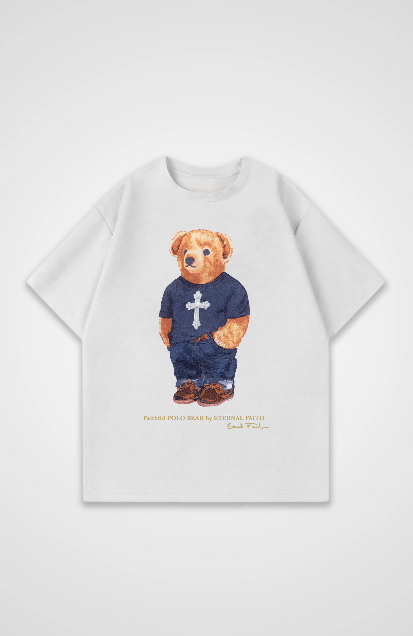 iced out Bear Oversized Shirt