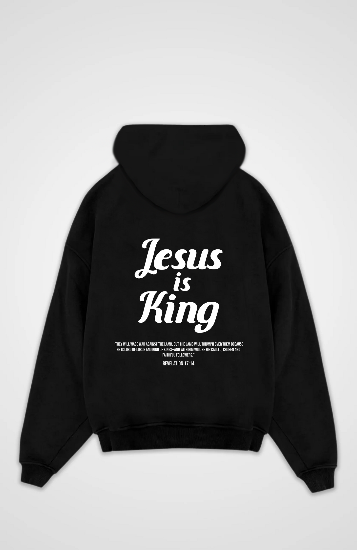 Jésus est roi Sweat à capuche surdimensionné