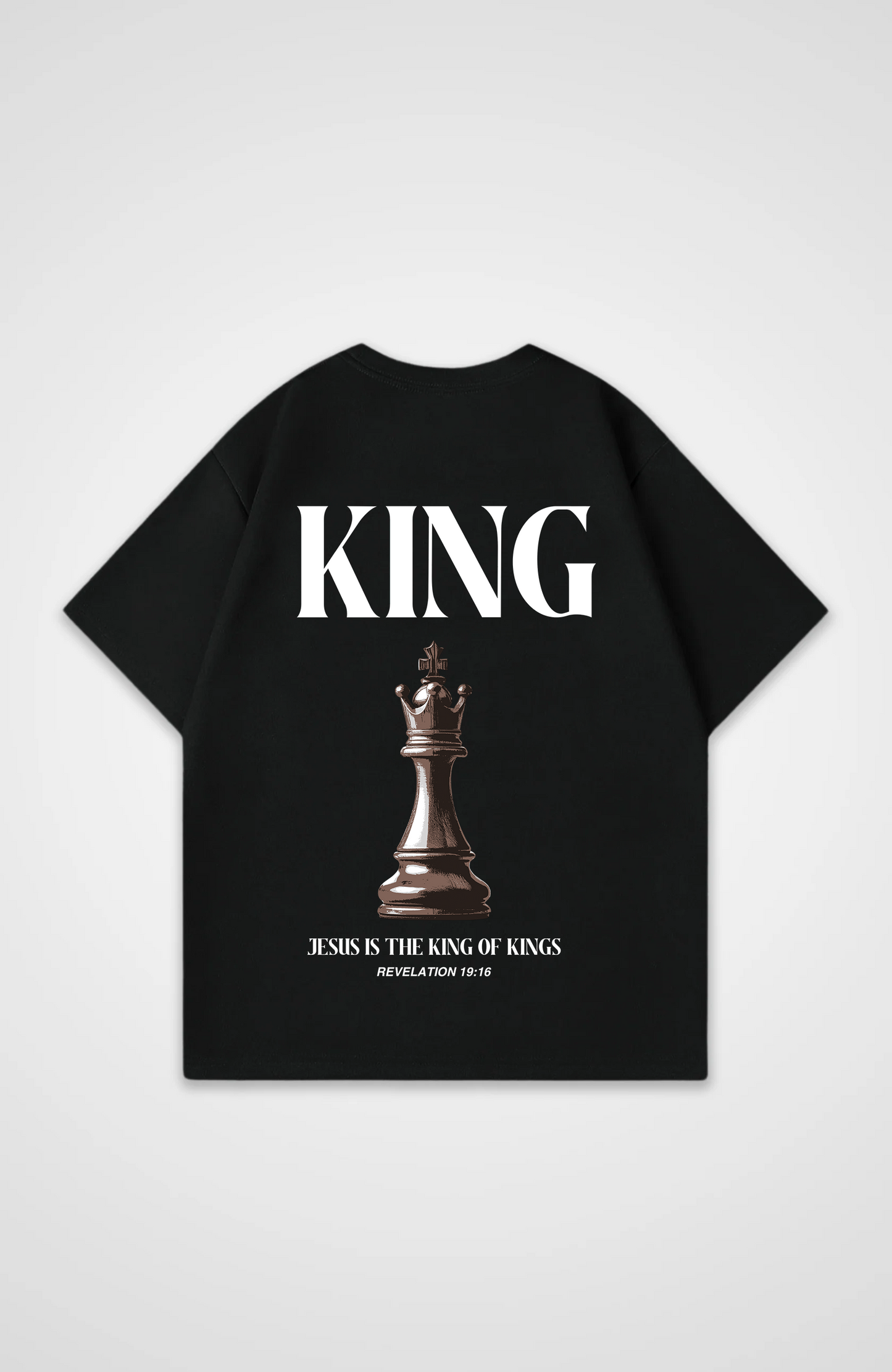 Jesus is King (Schach) Oversized Shirt