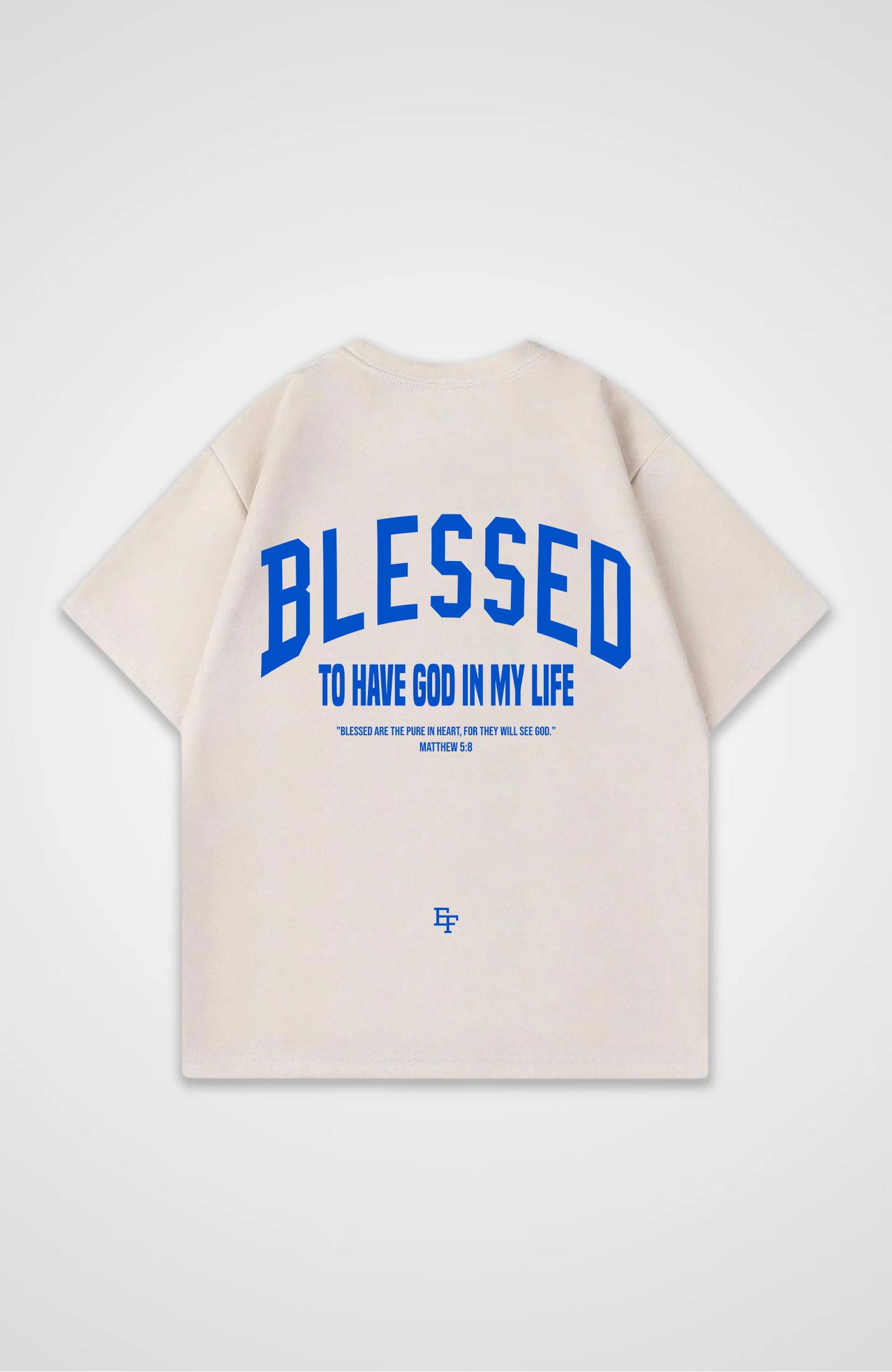 Blessed Blau Oversized Shirt