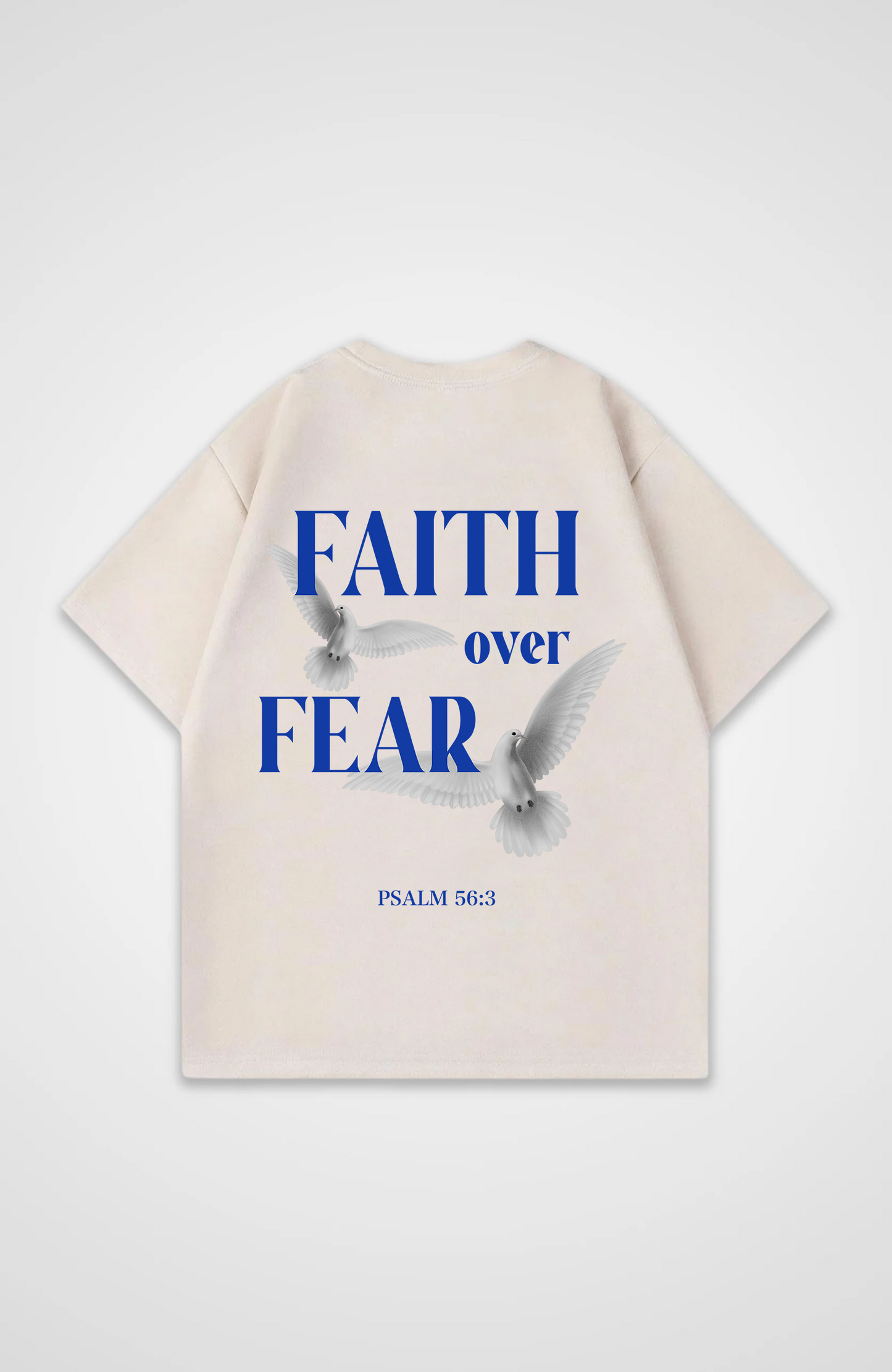 Faith over Fear Oversized skjorte