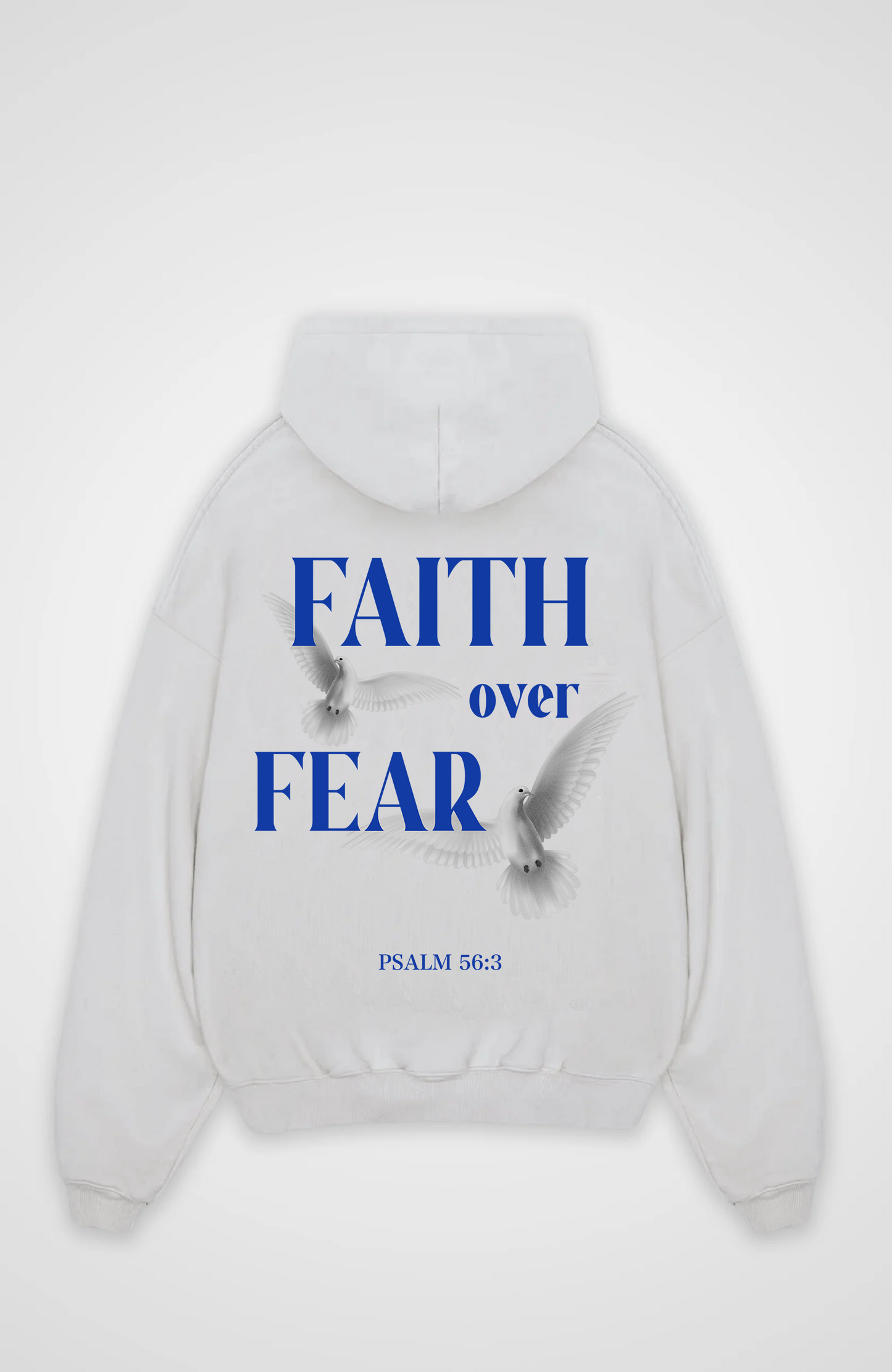 Faith over Fear Oversized hættetrøje