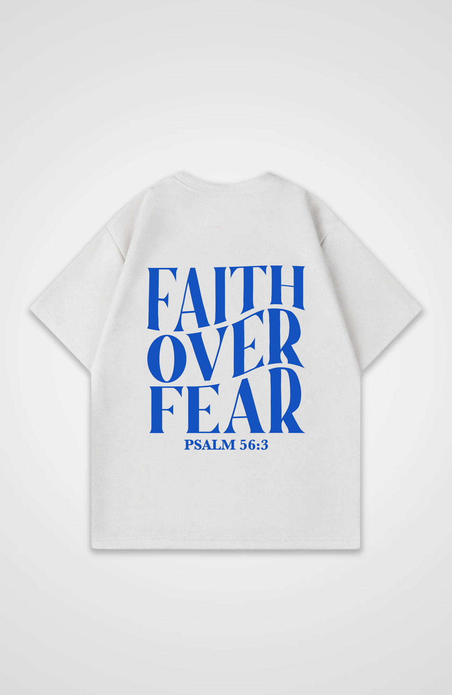Faith over Fear Oversized skjorte
