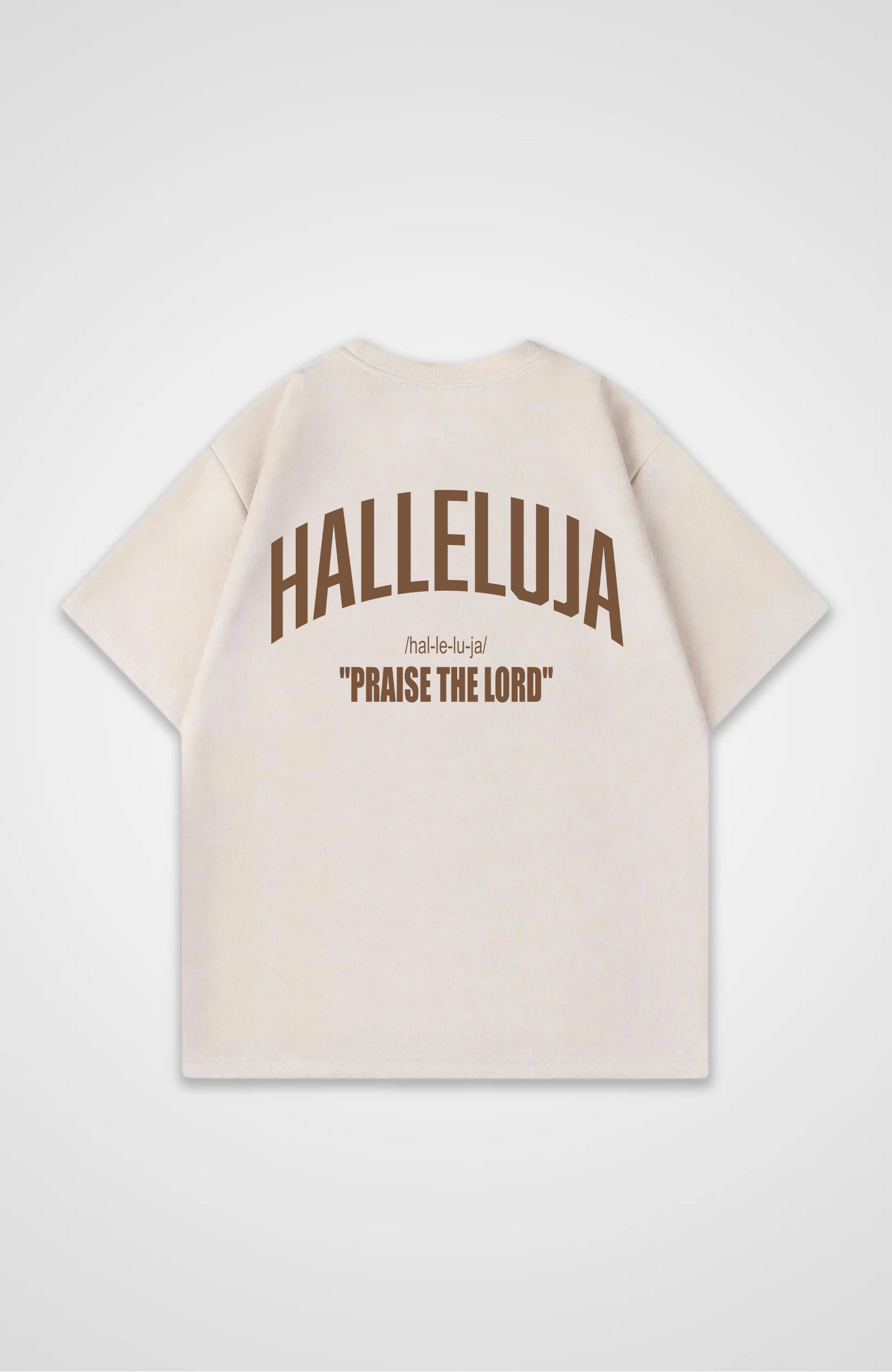 Hallelujah Braun Oversized Shirt