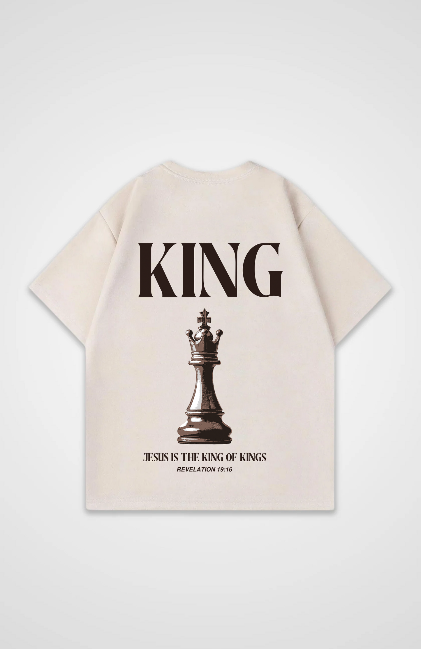 Jesus is King (Schach) Oversized Shirt