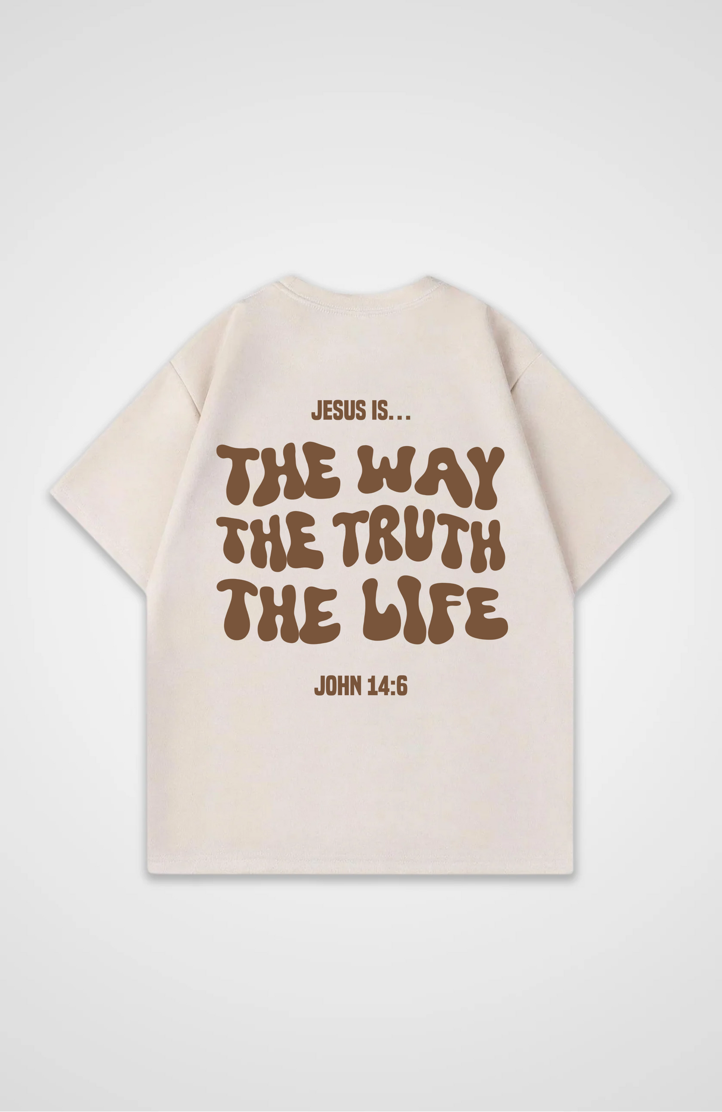Jesus is the Way... Braun Oversized Shirt