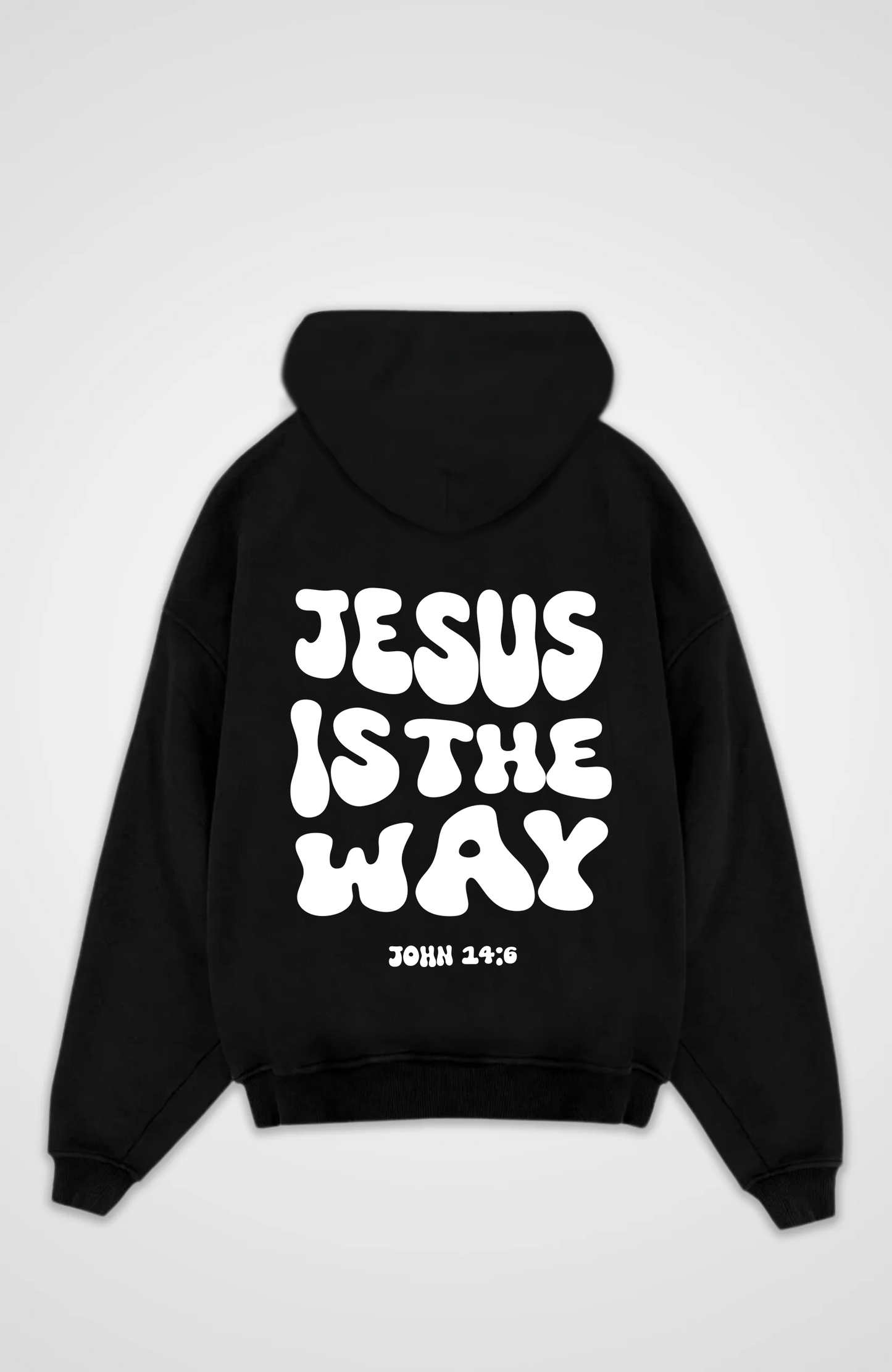 Jesus è la felpa con cappuccio oversize