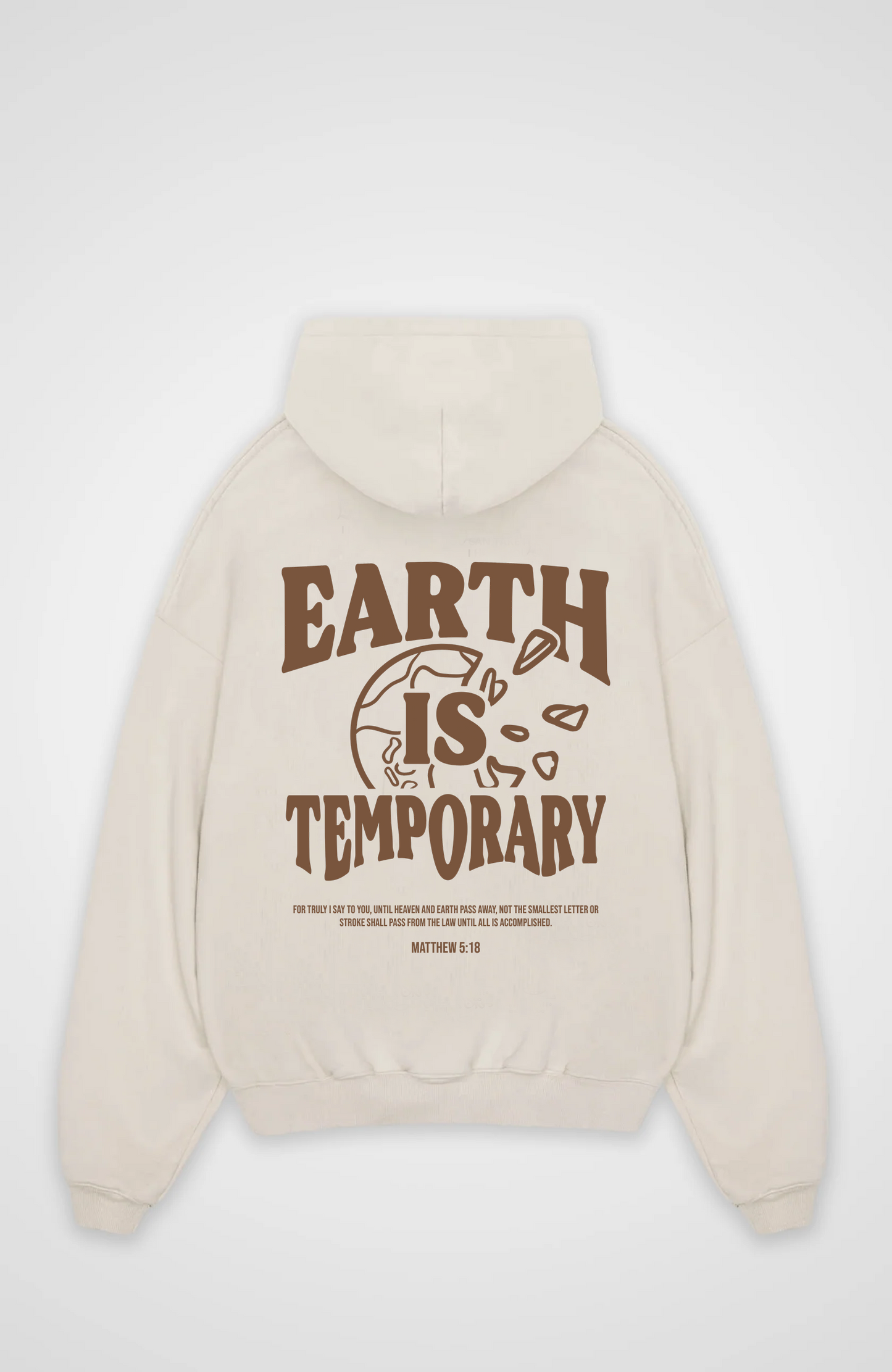 Earth is Temporary Oversized hættetrøje