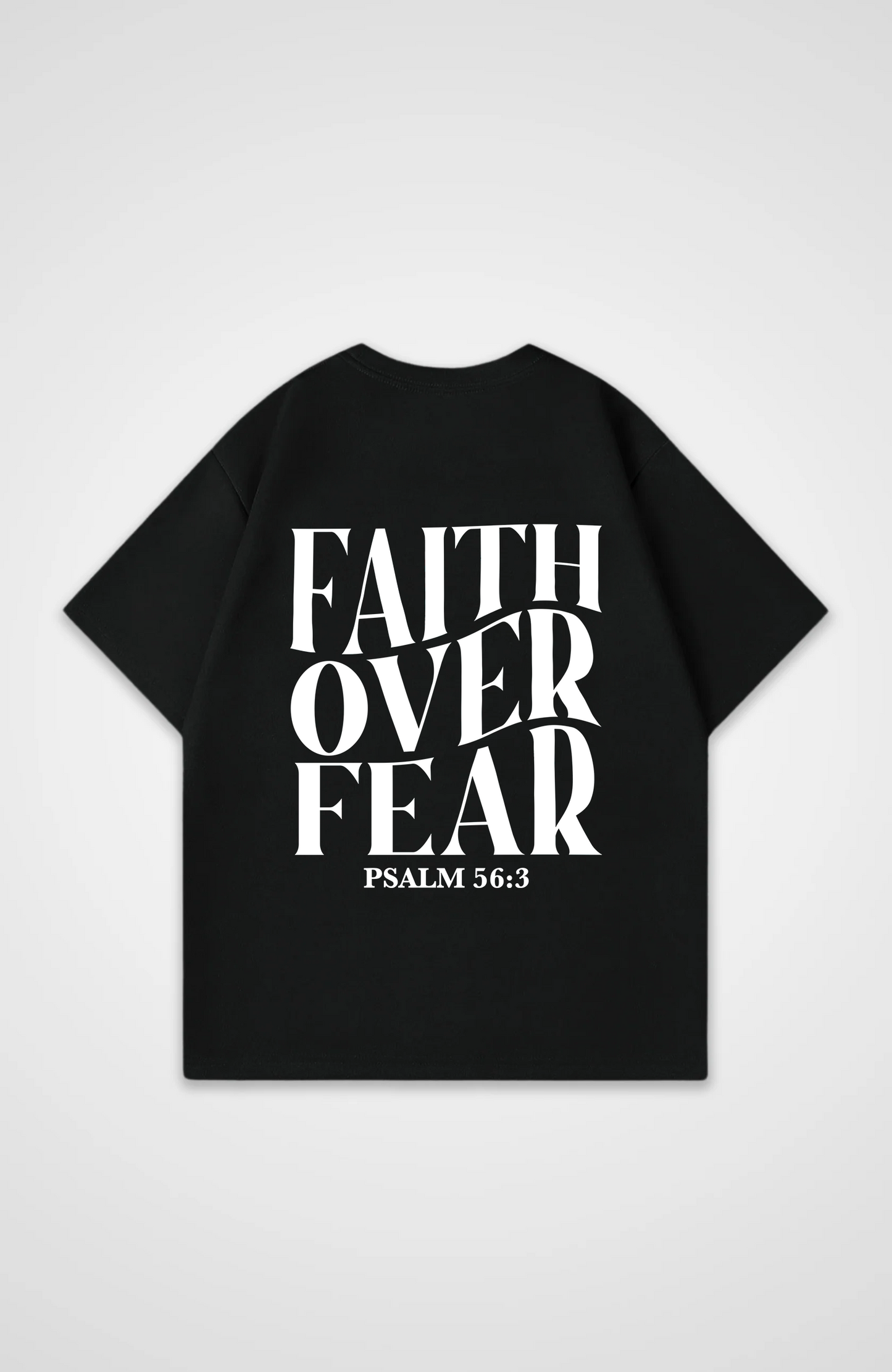 Faith over Fear Oversized skjorte