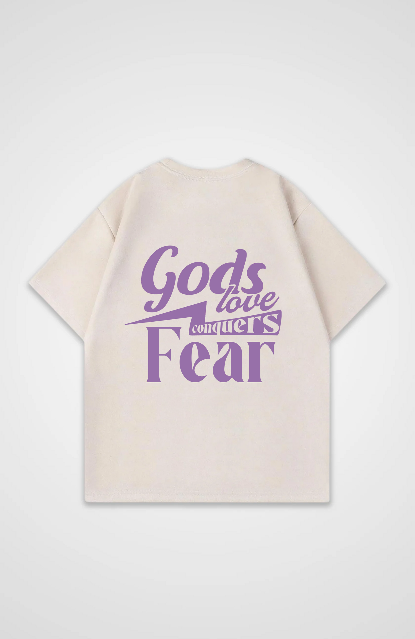 Guds kærlighed overvinder Fear Oversized skjorte