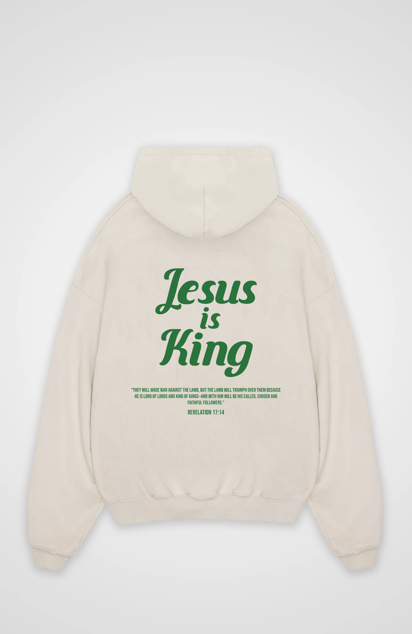 Jésus est roi Sweat à capuche surdimensionné