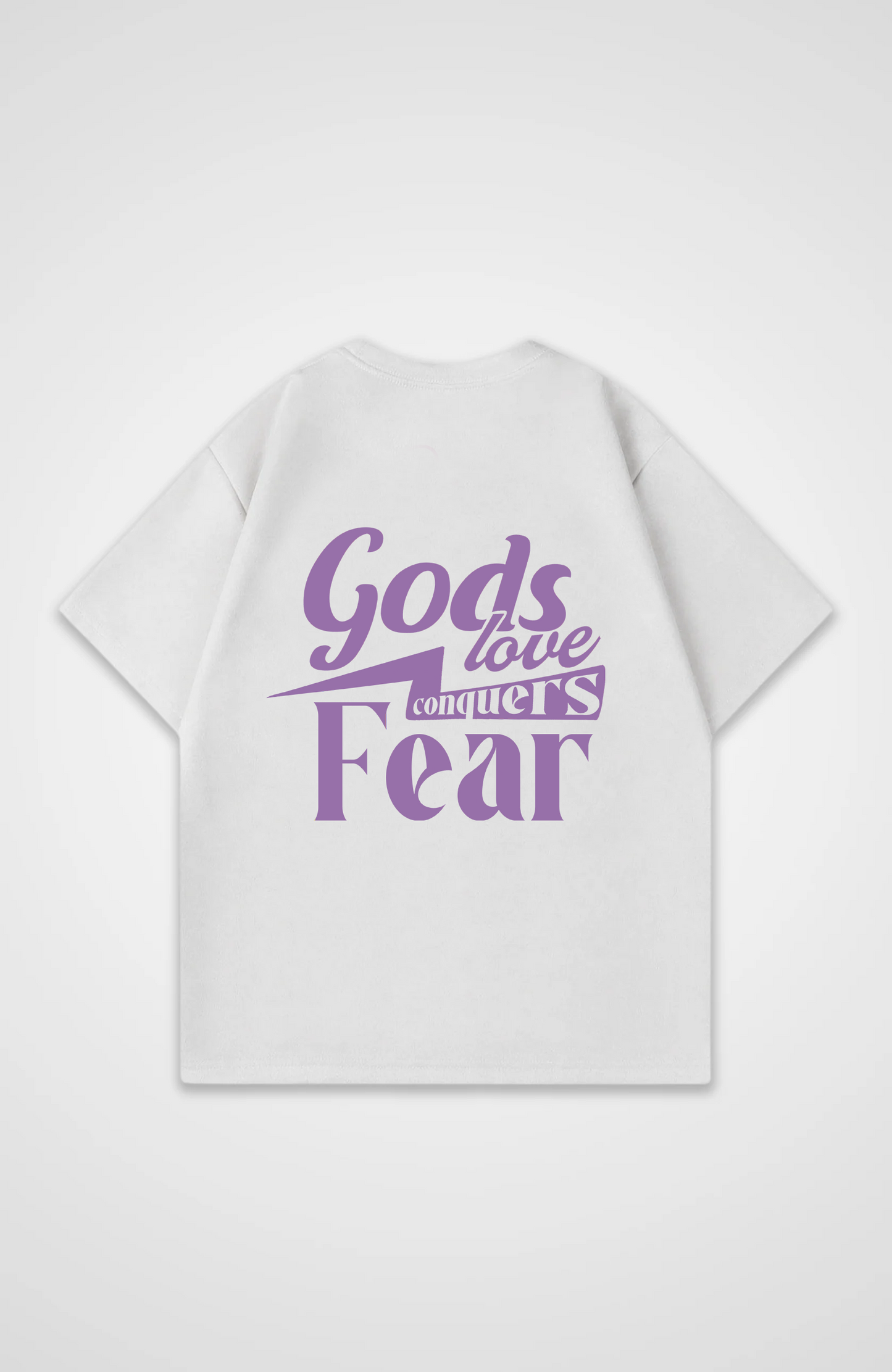 Guds kærlighed overvinder Fear Oversized skjorte