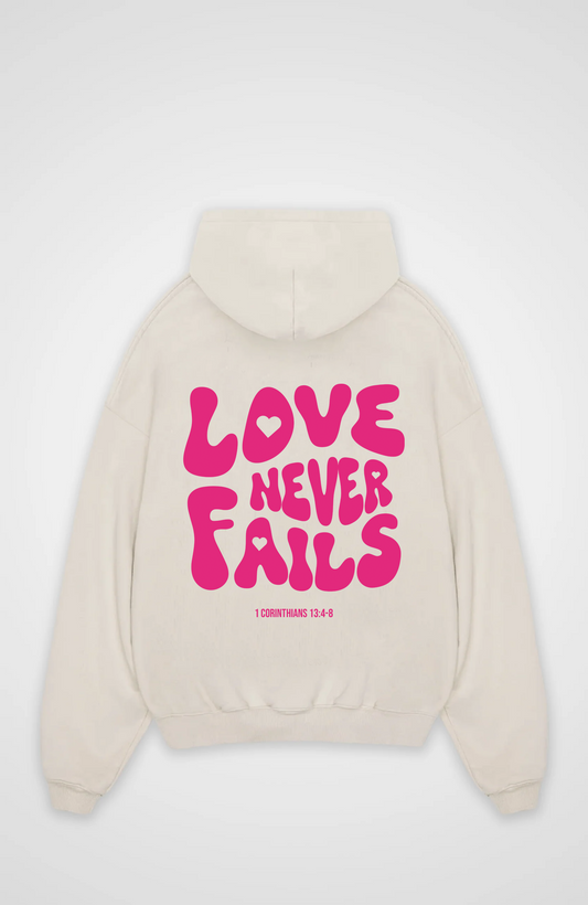 Love never Fails Oversized Hoodie