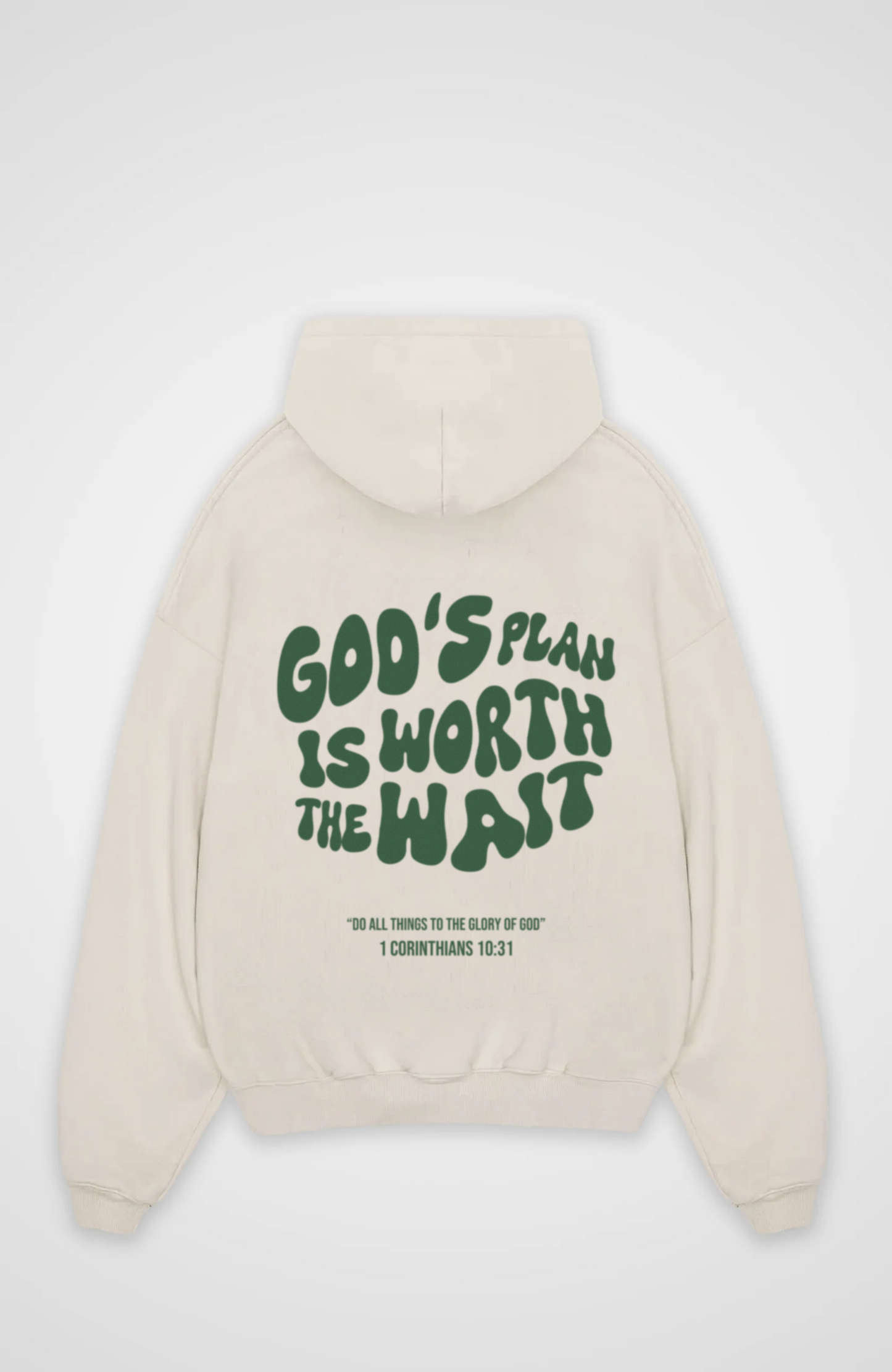 Gods Plan is worth the wait Grün Oversized Hoodie