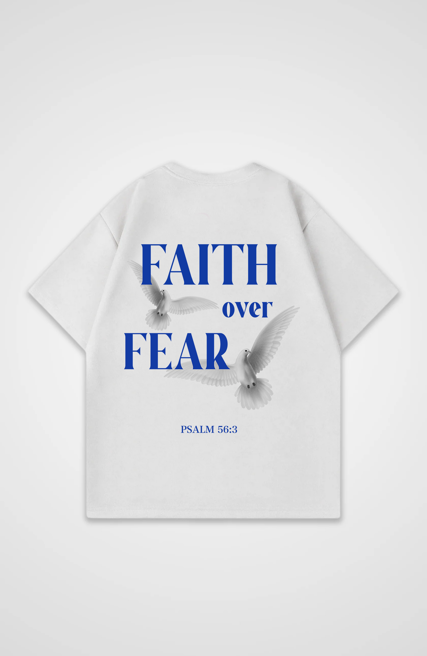 Faith over Fear Oversized skjorte