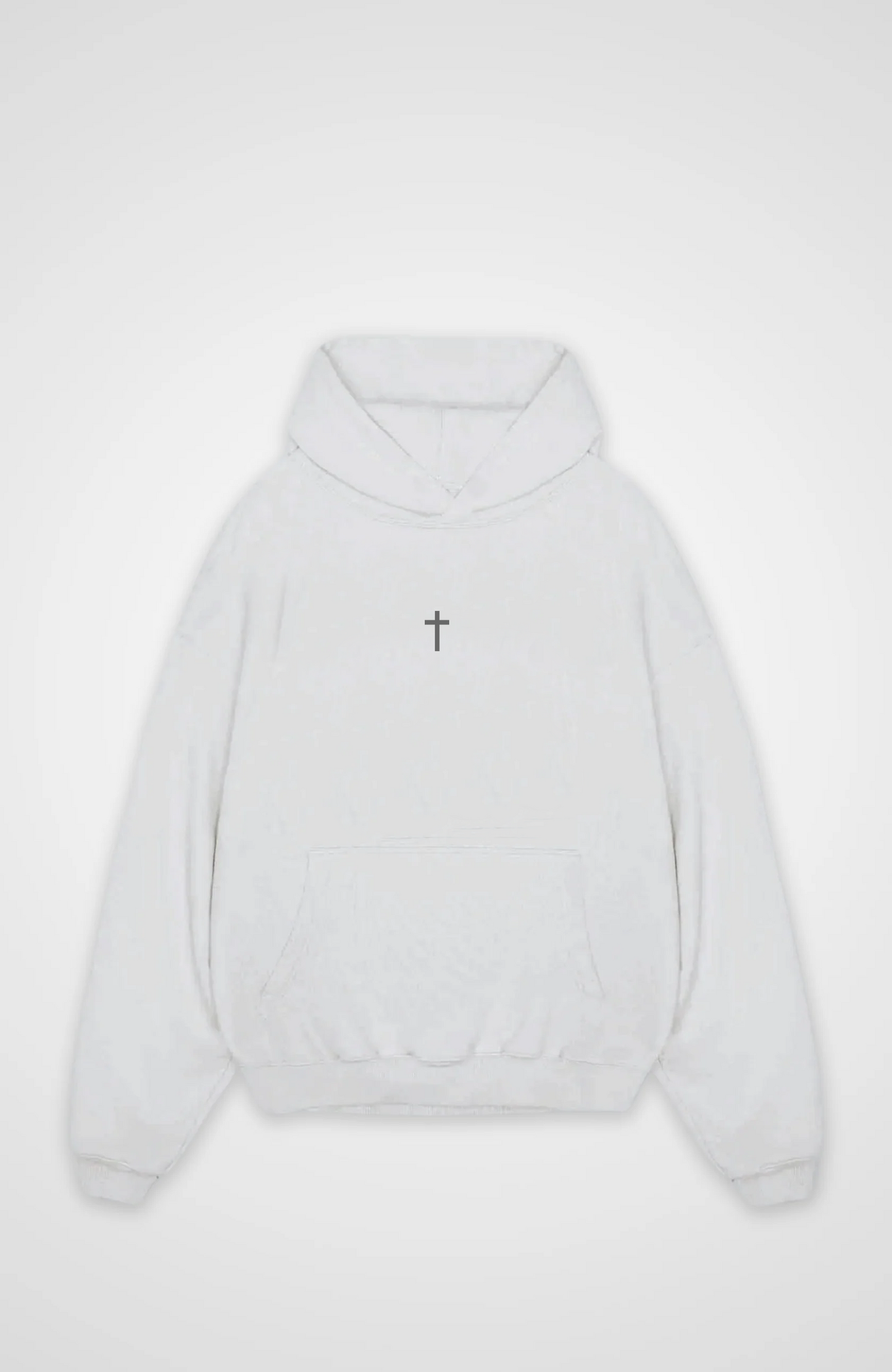 God Made Oversized Hoodie - White Front Base