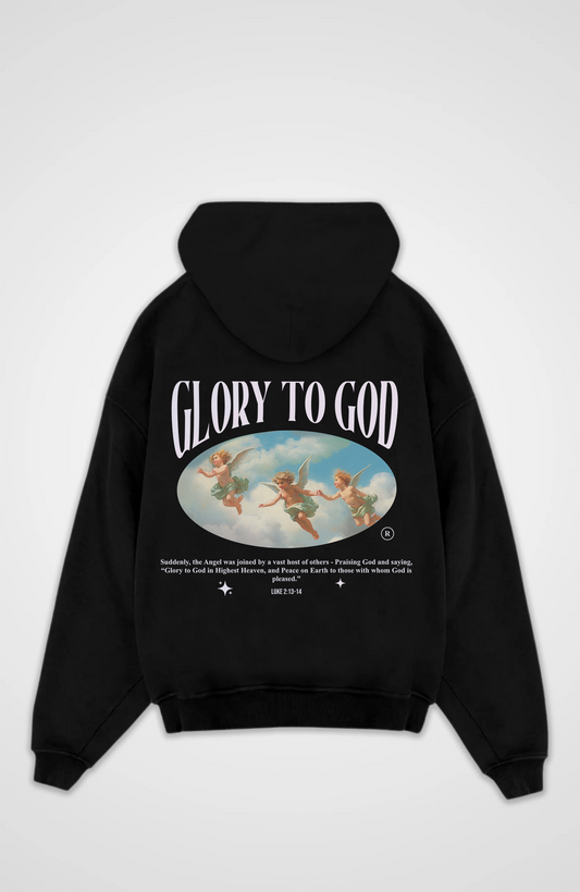 Glory to God Engel Oversized Hoodie