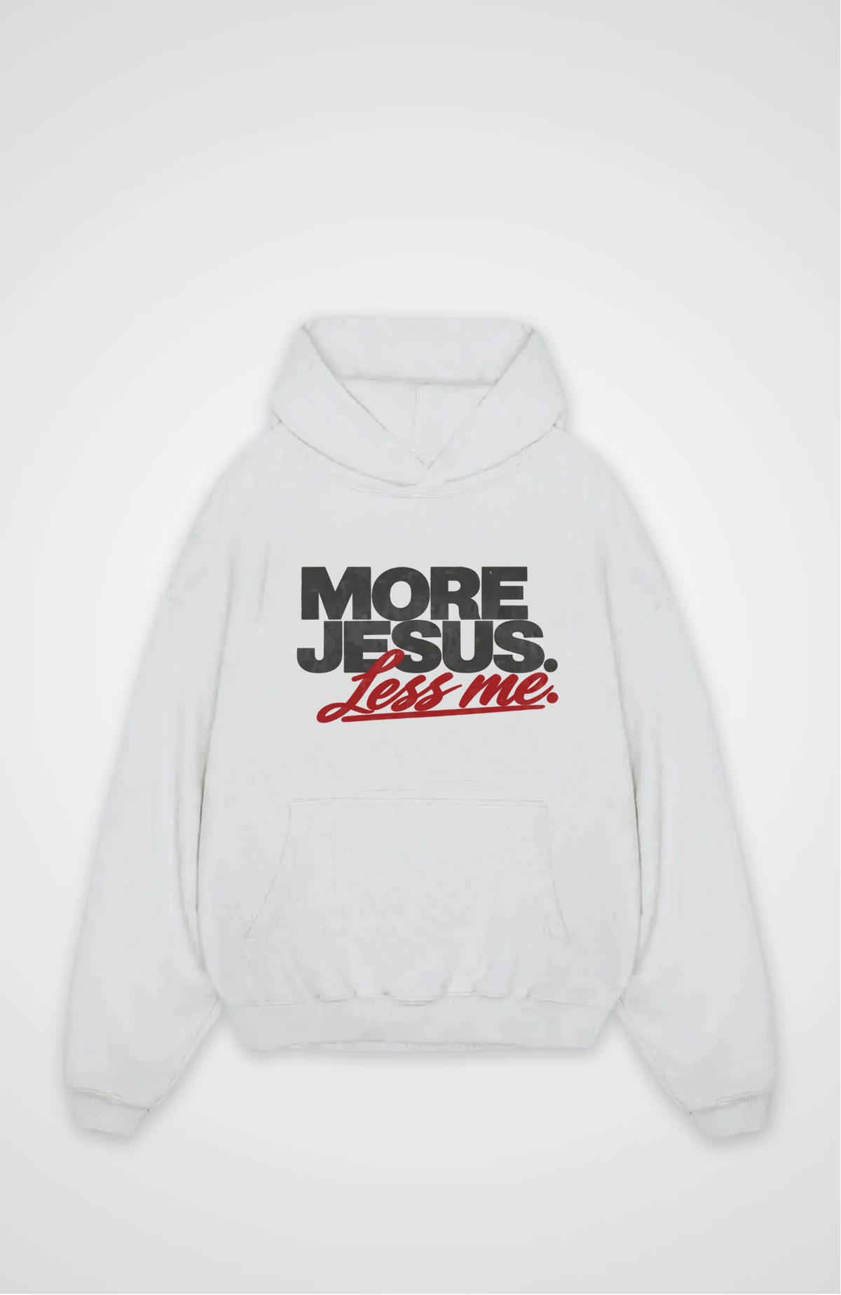 More Jesus less me Oversized Hoodie