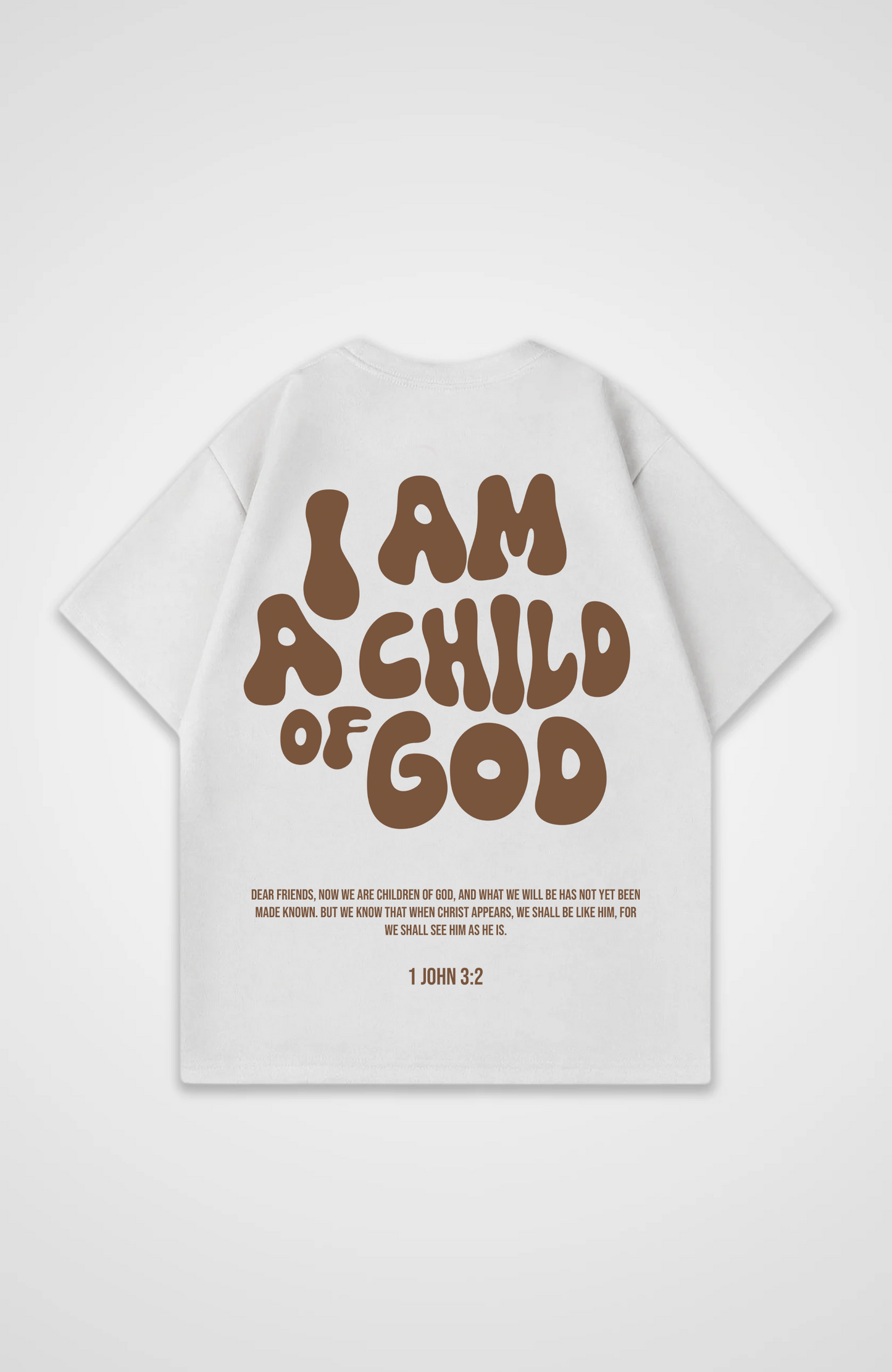 Im a Child of God Braun Oversized Shirt