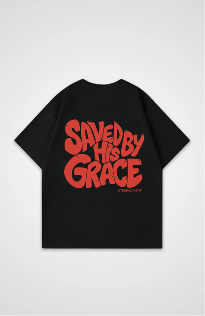 Saved by his grace Oversized Shirt