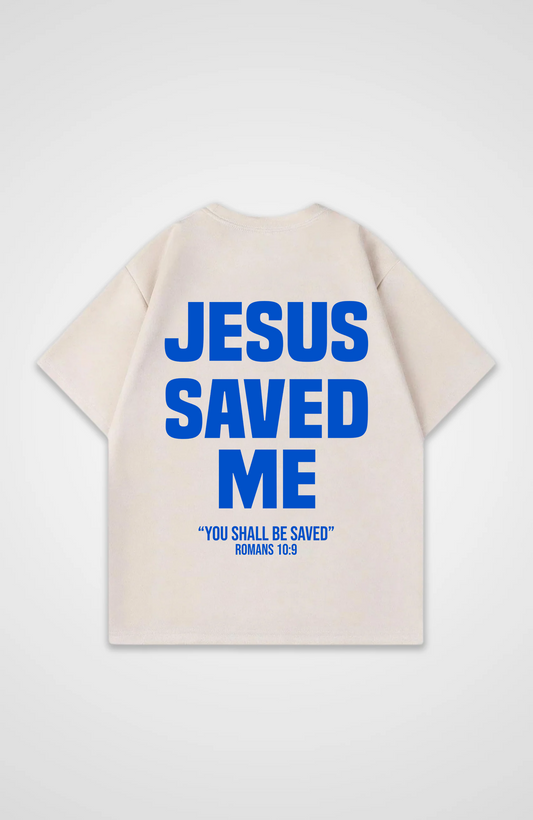 Jezus heeft me gered. Oversized shirt
