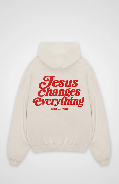 Jesus changes everything Oversized Hoodie