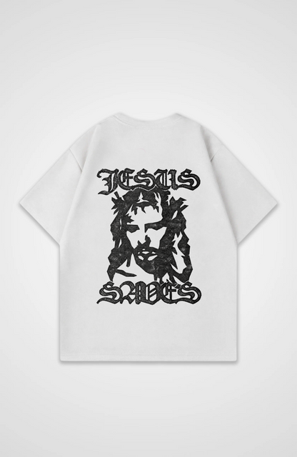 Jesus saves Oversized Shirt