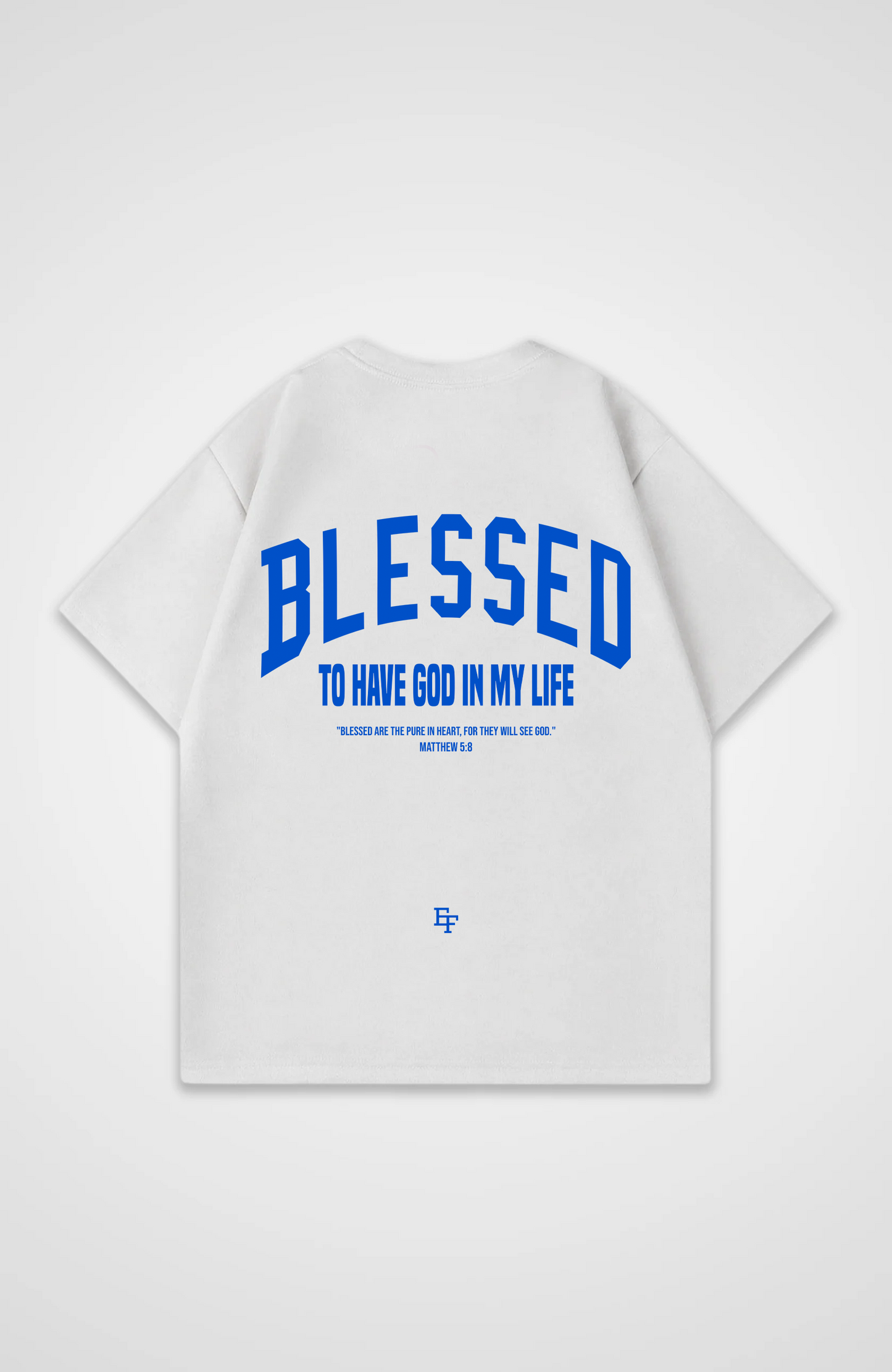 Blessed Blau Oversized Shirt