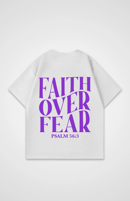 Faith Over Fear Lila Oversized Shirt