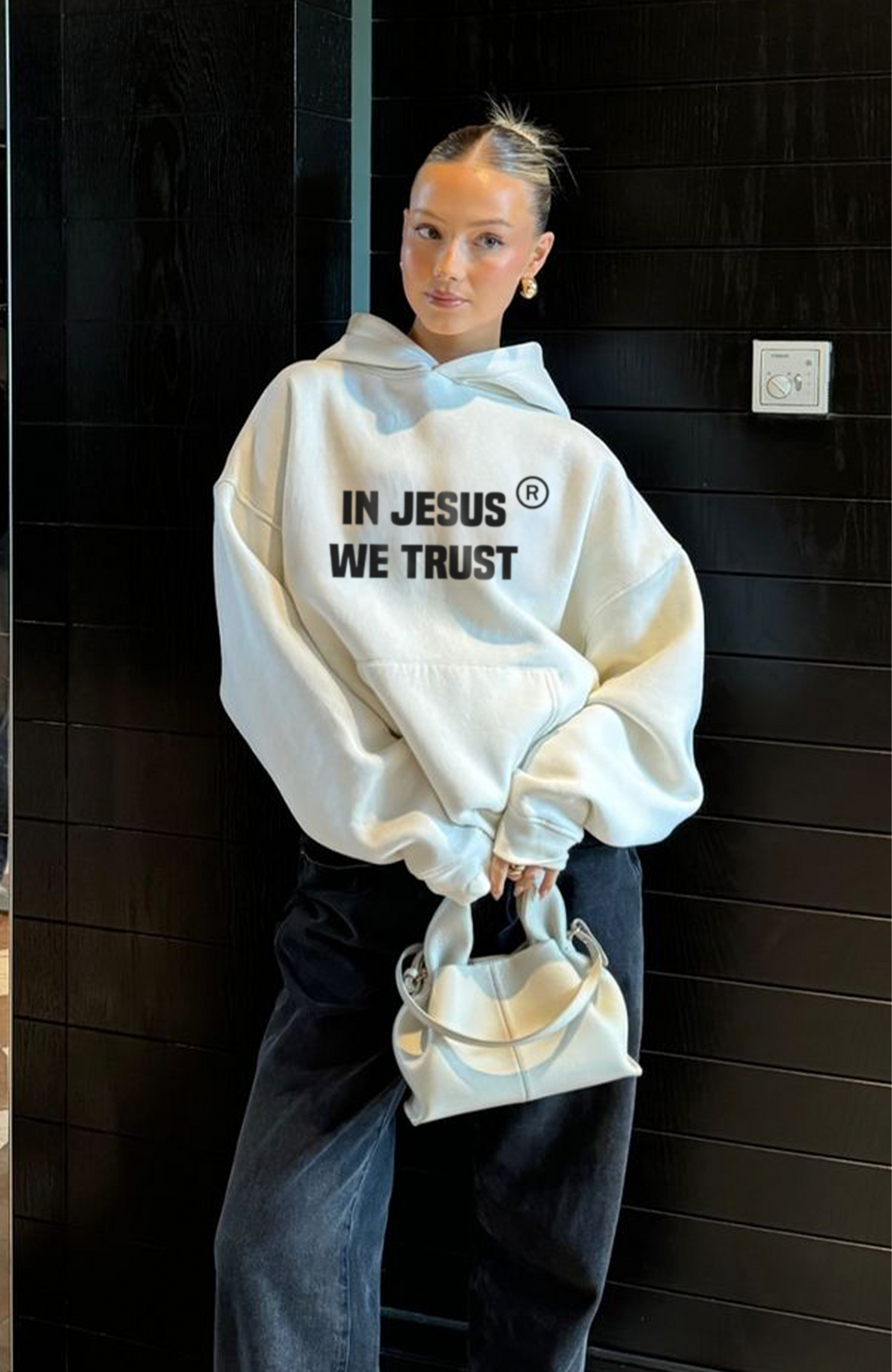 In Jesus Trust Oversized Hoodie