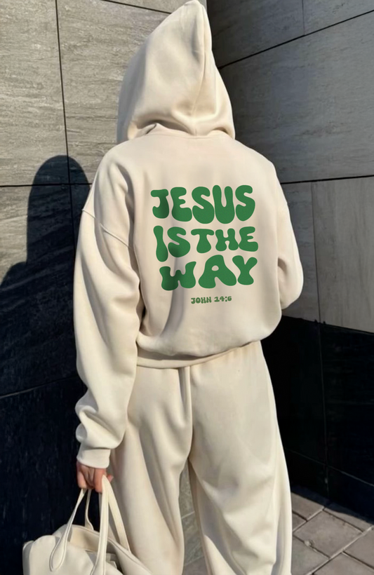 Jesus is the way Oversized Hoodie