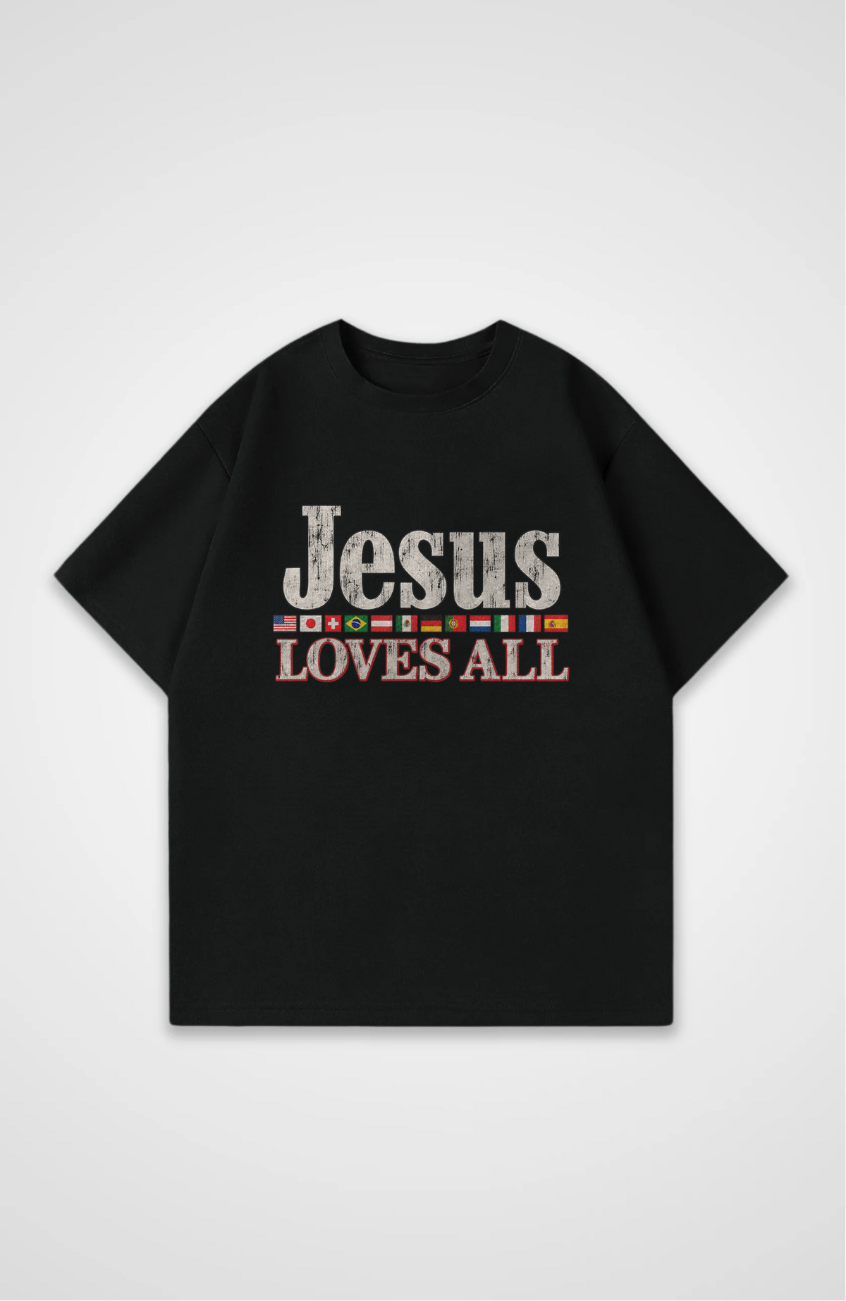 Jesus loves all Oversized Shirt