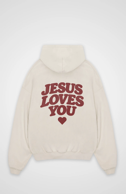 Jesus loves you Oversized Hoodie