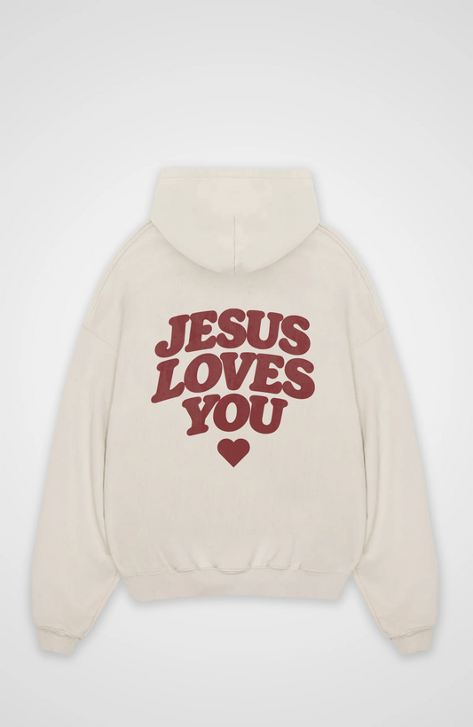 Jesus loves you Oversized Hoodie
