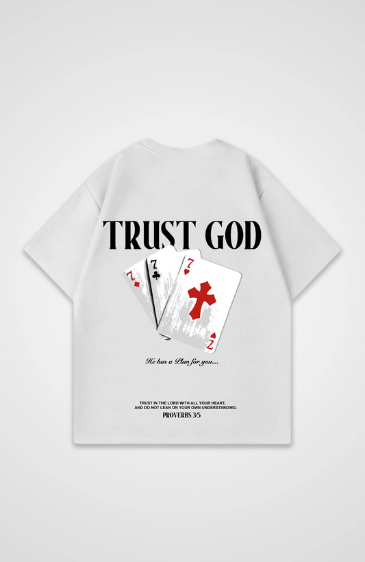 Trust in God Karten Oversized Shirt