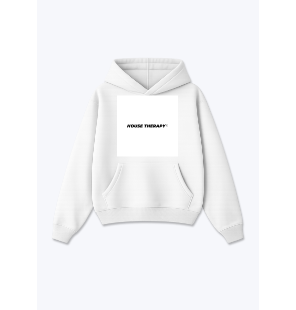 Oversized Hoodie - White Front (Designed)