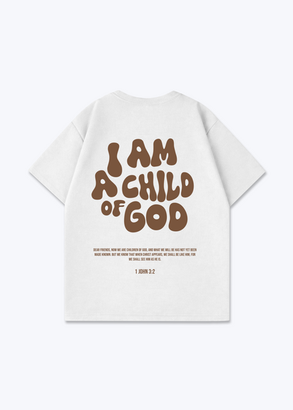 I'm a Child of God Oversized Shirt - White Back (Designed)
