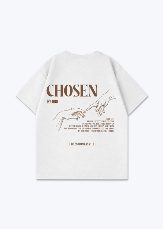 Chosen by God Oversized Shirt - White Back (Designed)