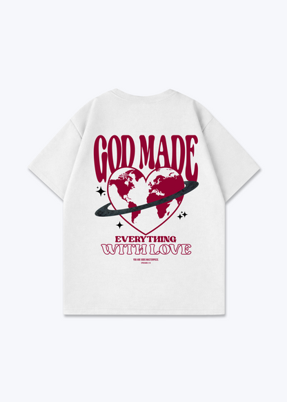 God Made Oversized Shirt - White Back (Designed)