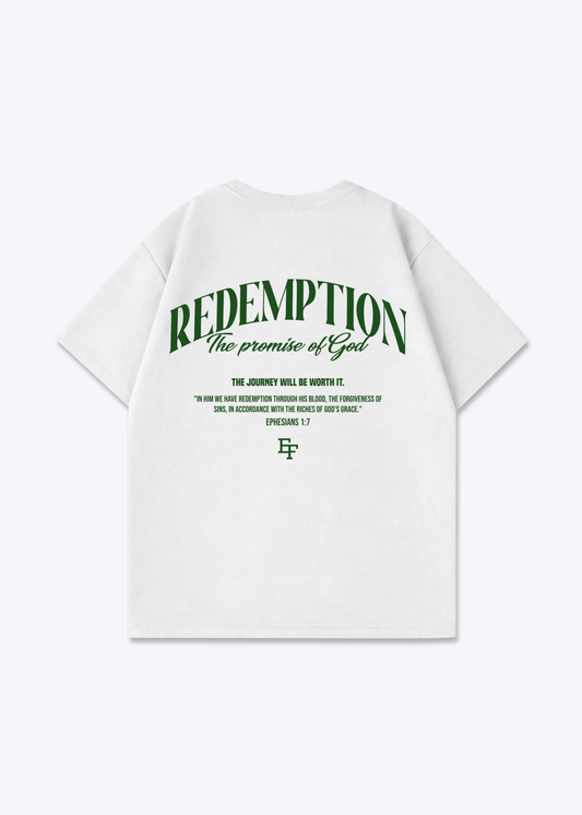 Redemption Oversized Shirt - White Back (Designed)
