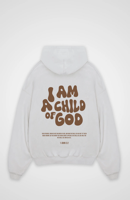 I'm a Child of God Oversized Hoodie - White Back (Designed)