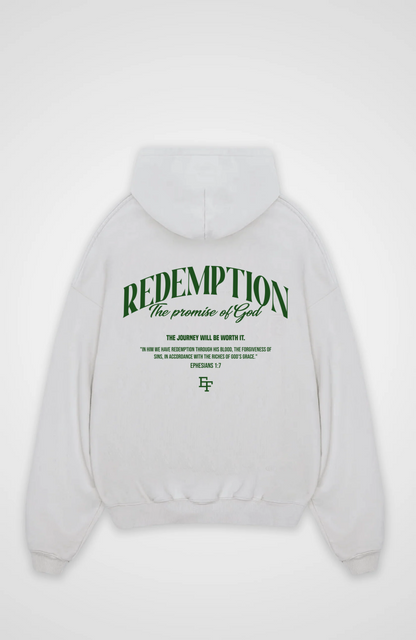 Redemption Oversized Hoodie - White Back (Designed)