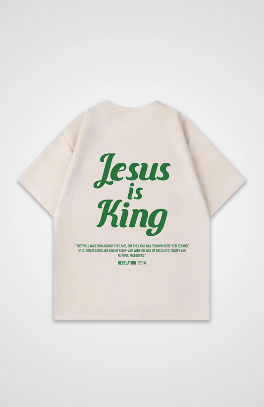 Jezus is koning oversized shirt
