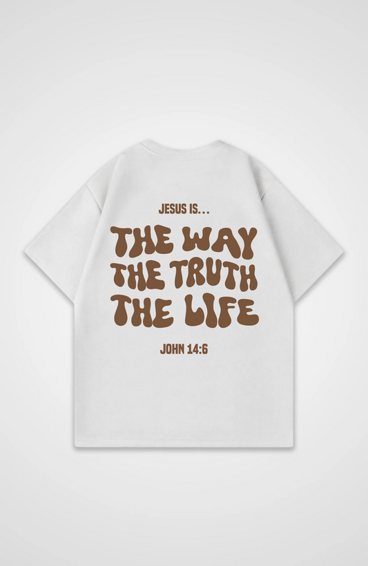 Jesus is the Way... Braun Oversized Shirt